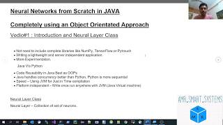 Neural Networks from Scratch in JAVA Completely using Object Orientated Approach #AI #NeuralNetwork
