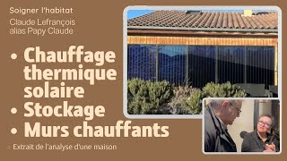 Production d'eau chaude solaire, Stockage, Chauffage par murs massifs rayonnants