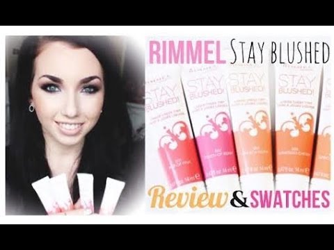 Rimmel Stay Blushed Liquid Cheek Tint Swatches & Review!