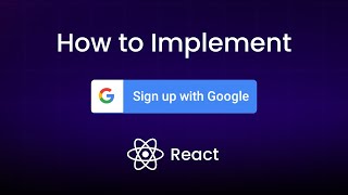 How to Implement Sign in with Google in React