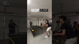 When player challenges coach to Ping Pong 👀 Wait until the end 🤯 Who do you think won?