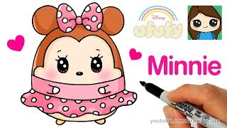 How to Draw Minnie Mouse Easy | Disney Ufufy