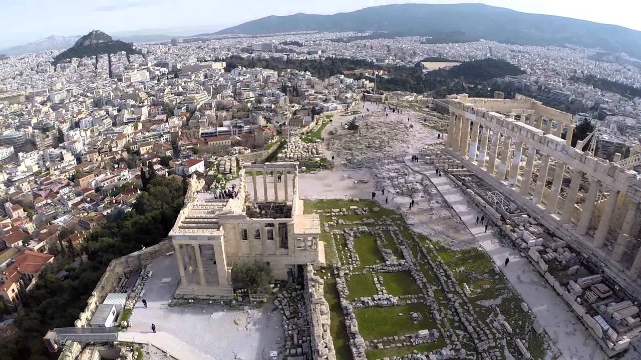 Acropolis Aerial View - YouTube