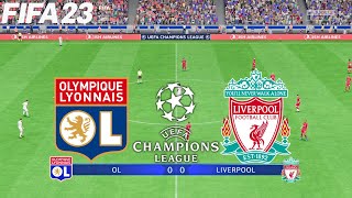 FIFA 23 | Lyon vs Liverpool - UCL UEFA Champions League - PS5 Full Match & Gameplay