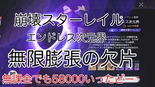 【崩壊スターレイル】エンドレス次元界 3日目 無課金でも58000ポイント取れました\\(ˊᗜˋ)/ﾔﾀｰ