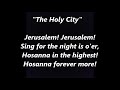 Download The Holy City Jerusalem song LYRICS WORDS BEST TOP PALM SUNDAY EASTER TREND Lent Religion SING ALONG To Mp4 3Gp Full HD Video 3