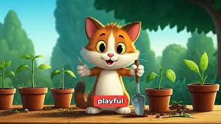 Max the Mischievous Cat Plants a Garden | Learn About Growing Plants! 🌼