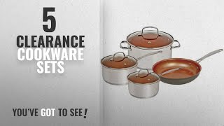 Best Clearance Cookware Sets [2018]: Nuwave Duralon Ceramic Nonstick 7 Pc. Cookware Set