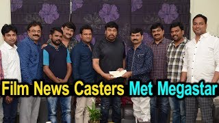 Film News Casters Association of Electronic Media members Met Megastar Chiranjeevi | Silver Screen