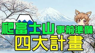 爬富士山的事情準備｜四大計畫篇