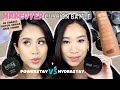 BATTLE MAKE OVER POWERSTAY vs. HYDRASTAY CUSHION | Full Swatch 40 Shades + Wear Test!