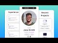 Modern Responsive Portfolio Website with HTML & CSS & JavaScript