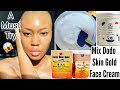 How To Mix Lightening Face Cream! Dodo Skin Gold Dark Spot Removal Cream!