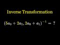 Inverse Transformation