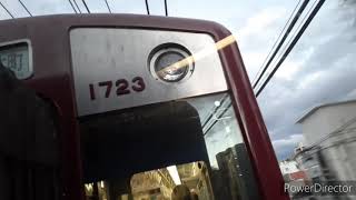 近鉄9020系EW51編成(＋1620系VG23編成)大阪上本町行き準急  車内動画(走行音)