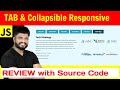 Ep105 - Tab on desktop, collapsible on mobile html css and js source code