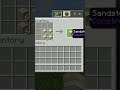 how to make sandstone walls in Minecraft #shorts