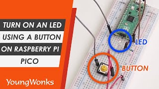 Raspberry Pi Pico Project: Turn on an LED using a button