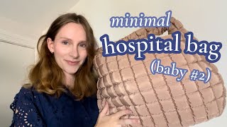 what's in my hospital bag for baby #2 (+ vlog)