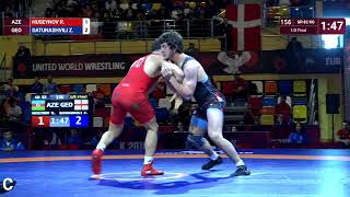 1/8 GR - 82 kg: R. HUSEYNOV (AZE) v. Z. DATUNASHVILI (GEO)