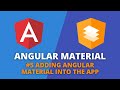 Angular Material #5 - Adding Material into an Angular App