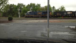 CSX 3073 Bringing Up The Rear Northbound Monroe Yard