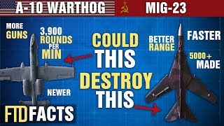 The Differences Between MiG-23 and A-10 WARTHOG (Thunderbolt II)