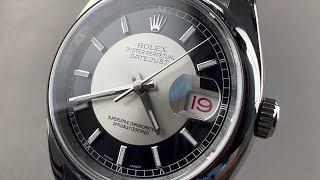 Rolex Datejust 36 Tuxedo Dial/Roulette Date Wheel 116200 Rolex Watch Review