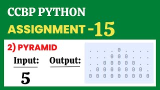 Pyramid | Assignment - 15 | Python | NxtWave | CCBP 4.0