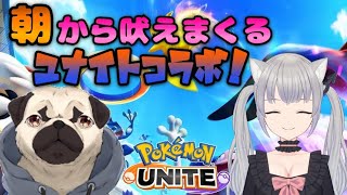 【ポケモンユナイト】叫ぶ漢女、吠えるワンちゃん朝からハチャメチャな予感のユナイトコラボ！【初見歓迎】