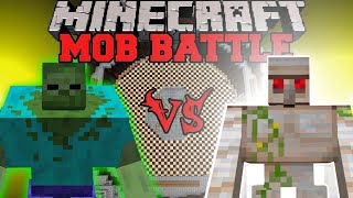 Minecraft Mutant Iron Golem vs Mutant Zombie || Battle Of Death [ Hindi/Fun ]