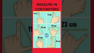 Quick and Easy Way: How to Measure in Centimeters Using Your Fingers #guess#shorts #centimeter #how