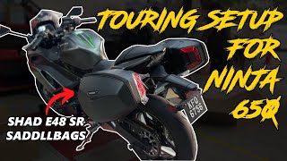 FULL LOADED TOURING SETUP ON NINJA 650 [2023] | SHAD E48SR MALAYSIA