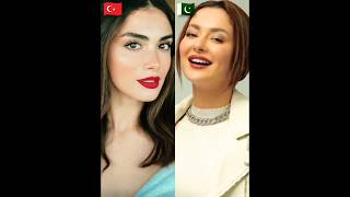 Turkish actresses Vs Pakistani actresses ❤️#shorts