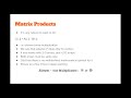 the numpy stack in python lecture 8 matrix products