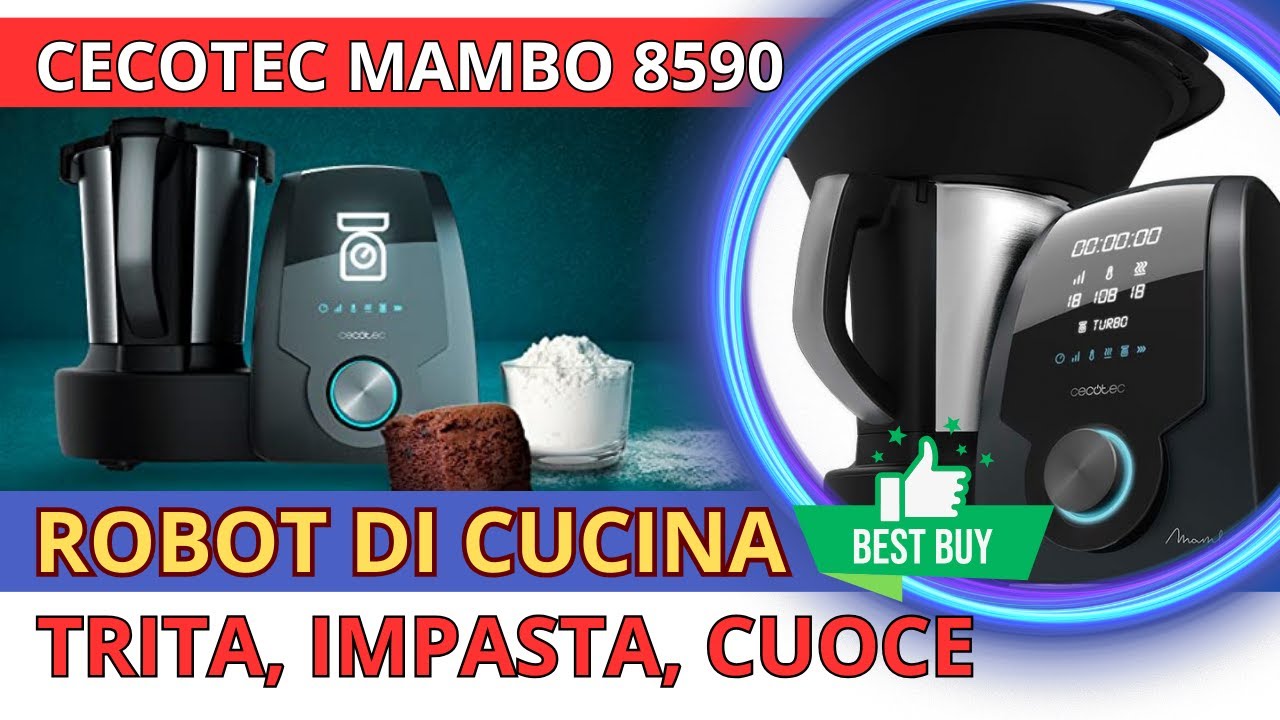 CECOTEC ROBOT DI CUCINA MAMBO 8590 - BILANCIA INCORPORATA, CARAFFA IN ...