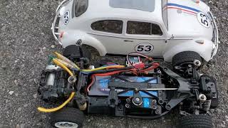 Speed Run with the Tamiya M06 Herbie the Love Bug