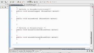 Java Graphics Tutorial - 3: Triggering by Mouse Events on The Canvas