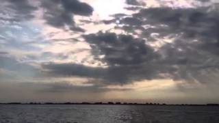 Crepuscular sunbeams time lapse