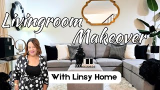 Living Room Refresh/Makeover | How to Assemble a Modular Sectional | Modern Style with LINSY HOME