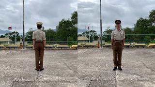 Foot Drill Lesson 1 - Positions of Attention, Stand at Ease and Stand Easy at the Halt