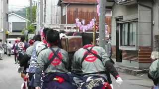 平成24年度（2012年）七尾・青柏祭　5月4日　魚町でか山　大梃子