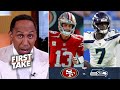 FIRST TAKE | No way 49ers can lose Seahawks today - Stephen A. Smith believes Brock Purdy bounceback