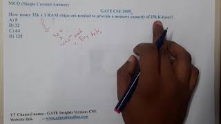 GATE CSE 2009 || COMPUTER ORGANIZATION || GATE Insights Version: CSE