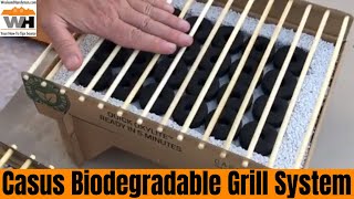 CasusGrill Instant Biodegradable Grill Quick Cooking For A Family of Four Environmentally Friendly