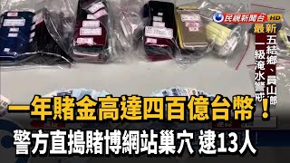 簽賭網站機台藏豪宅內 賭金高達400億台幣－民視新聞