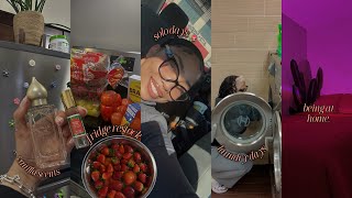 homebody vlog ♡ laundry days, weekly prep, grocery restock, viral sickness 🦠 \u0026 spending time alone