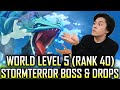 Stormterror Dvalin Boss made EASY (AR40) World Level 5 | Genshin Impact Playthrough