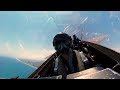 Exclusive cockpit view of F-22 Raptor Demo's First Ever Flare Show