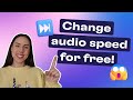 How to speed up or slow down audio for FREE!